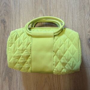Vera Bradley Small Green Quilted Mini Satchel